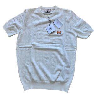 Hermes White and Orange T-shirt Size L